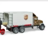 Bruder MACK Granite UPS Logistcs Truck W Forklift -Children Toys Store mack ups truck bruder back busybeetoys