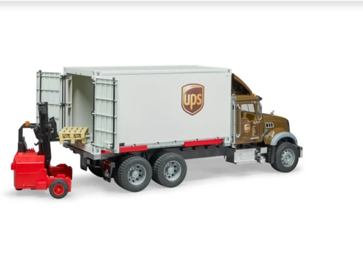 Bruder MACK Granite UPS Logistcs Truck W Forklift -Children Toys Store mack ups truck bruder back busybeetoys