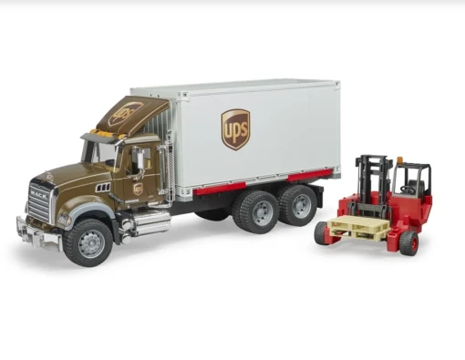 Bruder MACK Granite UPS Logistcs Truck W Forklift -Children Toys Store mack ups truck bruder busybeetoys