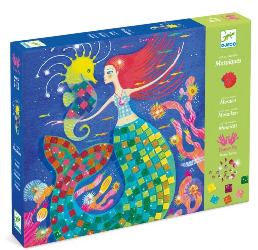 Djeco The Mermaid's Song Mosaics Kit -Children Toys Store mermaidssongmosaics