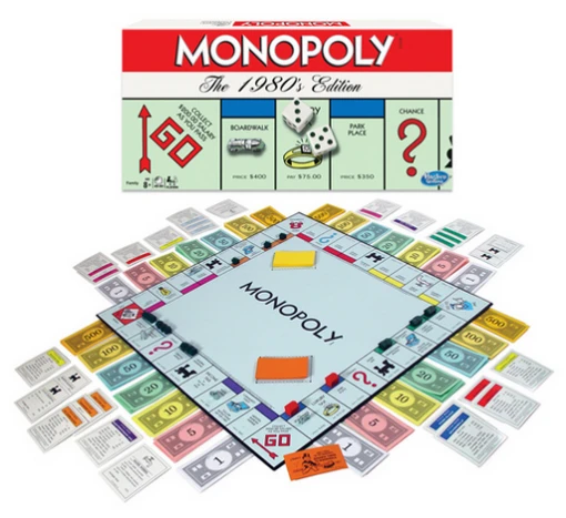 WINNING MOVES Monopoly: 1980's Edition -Children Toys Store monopolythe1980 sedition