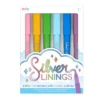 Ooly Silver Linings Outline Markers - Set Of 6 -Children Toys Store ooly silver ink markers busy bee toys