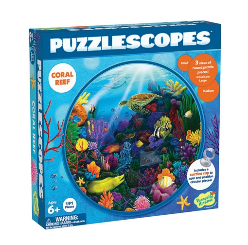 Coral Reef Puzzlescopes -Children Toys Store peaceable kingdom puzzlescopes coral reef busy bee