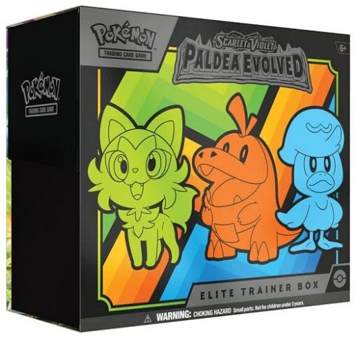 POKEMON Pokémon TCG: Scarlet & Violet-Paldea Evolved Pokémon Elite Trainer Box -Children Toys Store pokemon tcg scarlet and violet Paldea evolved Pokemon elite busybeetoys.net