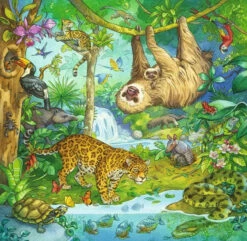 Ravensburger Jungle Fun 3 X 49 Piece Jigsaw Puzzles -Children Toys Store ravensburger jungle fun busybeetoys 05180