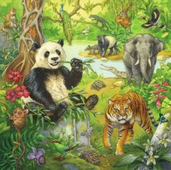 Ravensburger Jungle Fun 3 X 49 Piece Jigsaw Puzzles -Children Toys Store ravensburger jungle fun busybeetoys 529544cb b0df 4f90 8088 d9950169e007