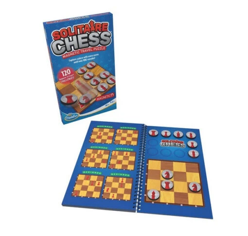 Thinkfun Solitaire Chess Magnetic Travel Puzzle -Children Toys Store ravensburger thinkfun solitaire chess travel magnetic puzzle busybeetoys