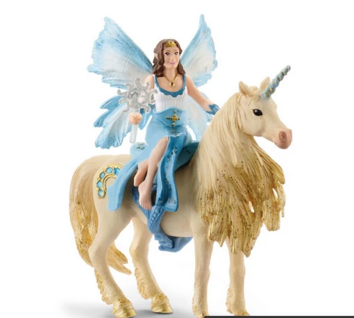 Schleich Eyela Riding On Golden Unicorn -Children Toys Store schleich eyela unicorn