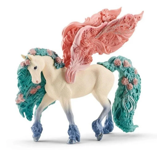 Schleich Flower Pegasus -Children Toys Store schleich flower pegasus busybeetoys