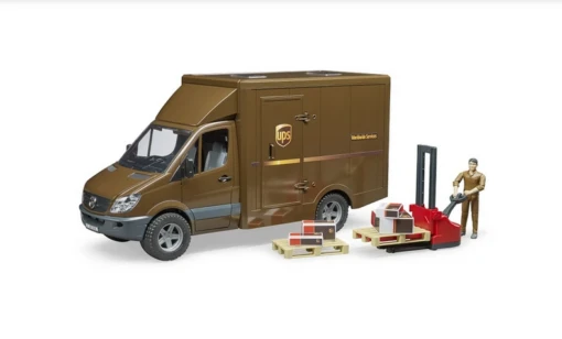 Bruder MB Sprinter UPS W Driver And Accessories -Children Toys Store sprinter