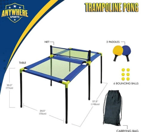 Trampoline Pong/Table Tennis Set -Children Toys Store thin air brands trampoline pong 01 busybeetoys.net