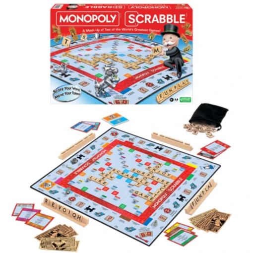 WINNING MOVES Monopoly Scrabble -Children Toys Store winning moves monopoly scrabble classic game busybeetoys.net